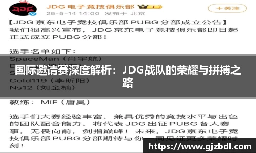 国际邀请赛深度解析：JDG战队的荣耀与拼搏之路