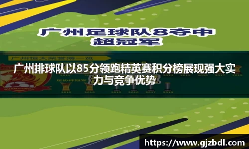 广州排球队以85分领跑精英赛积分榜展现强大实力与竞争优势